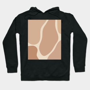 Minimal Modern  Abstract Shapes Pastel pink  Stone Pattern Hoodie